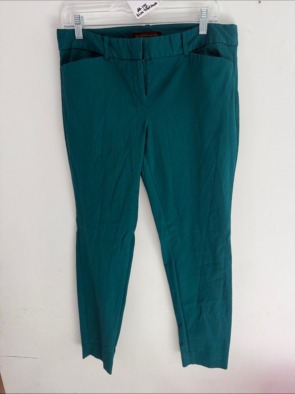 The Limited Teal Cropped Straight Pants